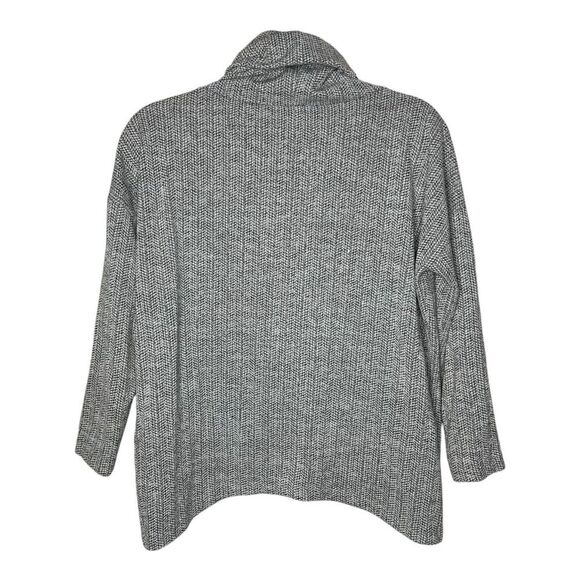 Clara Sun Woo Sweater Womens Small Cowl Neck Pullover Gray Casual Stretch - Picture 2 of 10